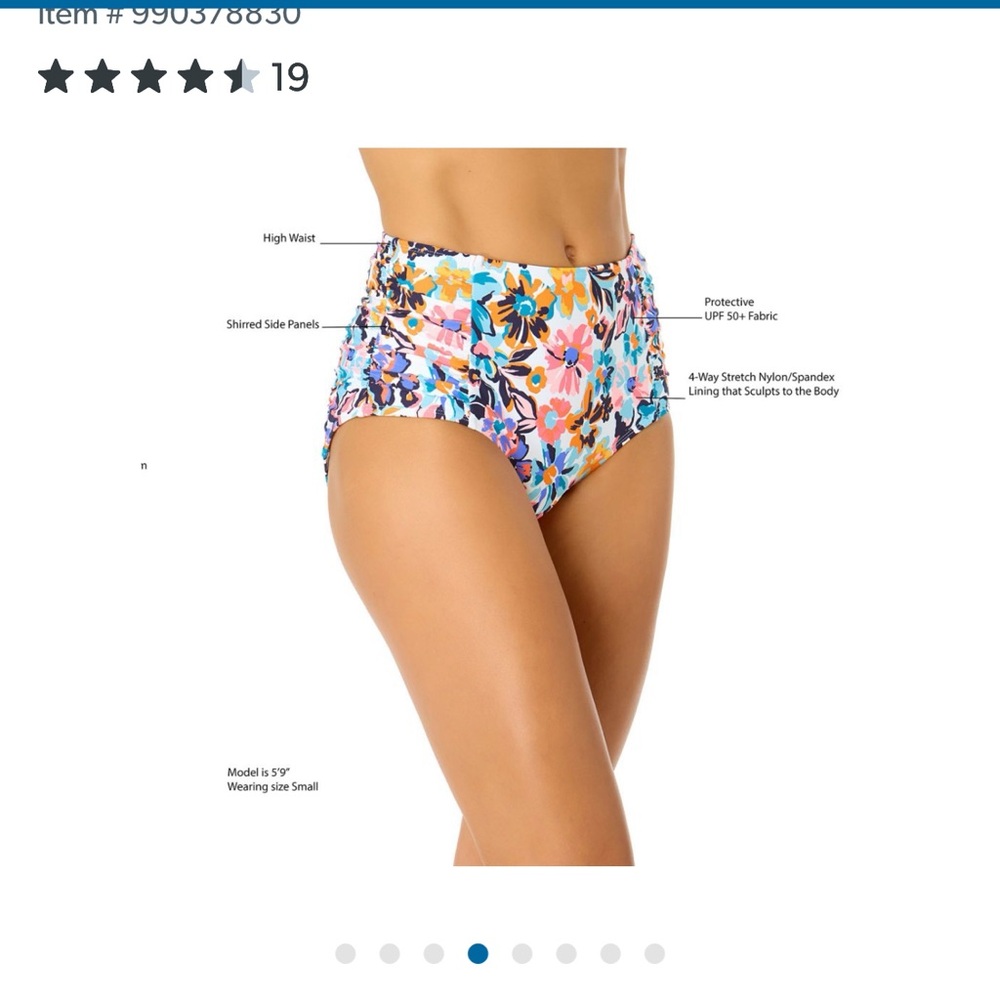 Anne Cole Floral Bikini Bottom